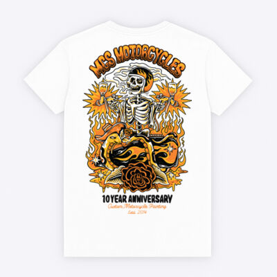 10 Year Anniversary White Tshirt 24' - HeavyCotton™ Tee Thumbnail
